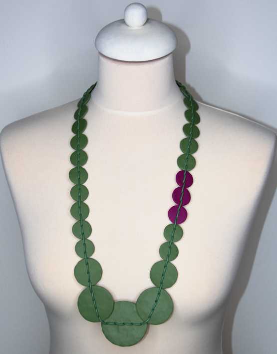 Collana  CUCITURA18 VERDE 02