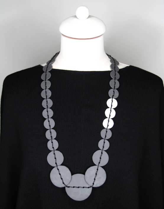 Collana  CUCITURA 18 GRIGIO 03