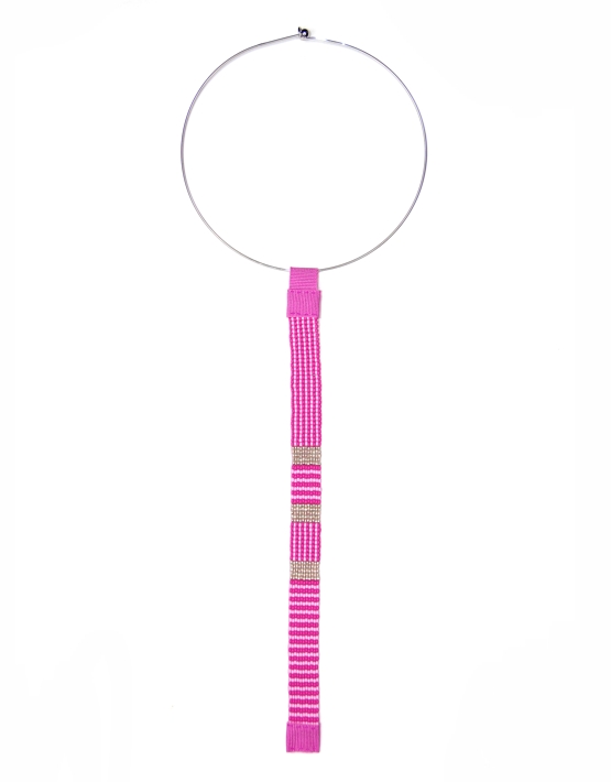 Collana CRAVATTINA ROSA