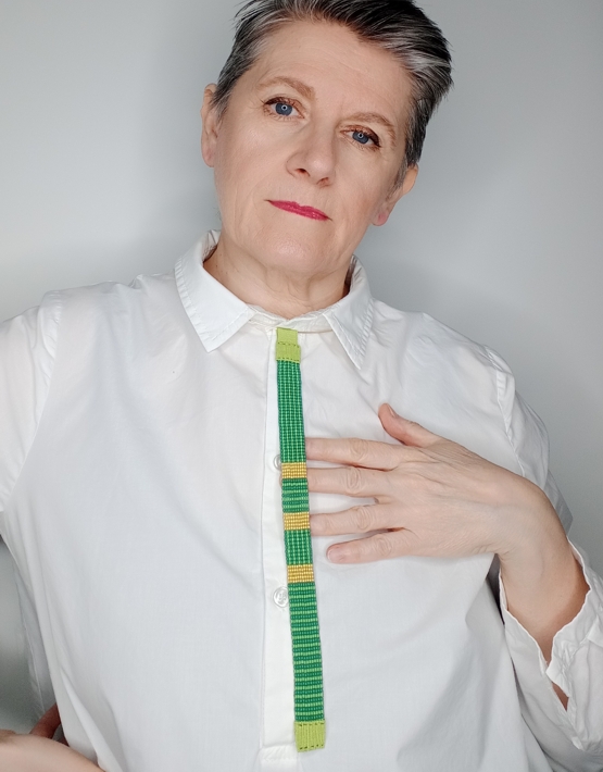 Collana CRAVATTINA VERDE
