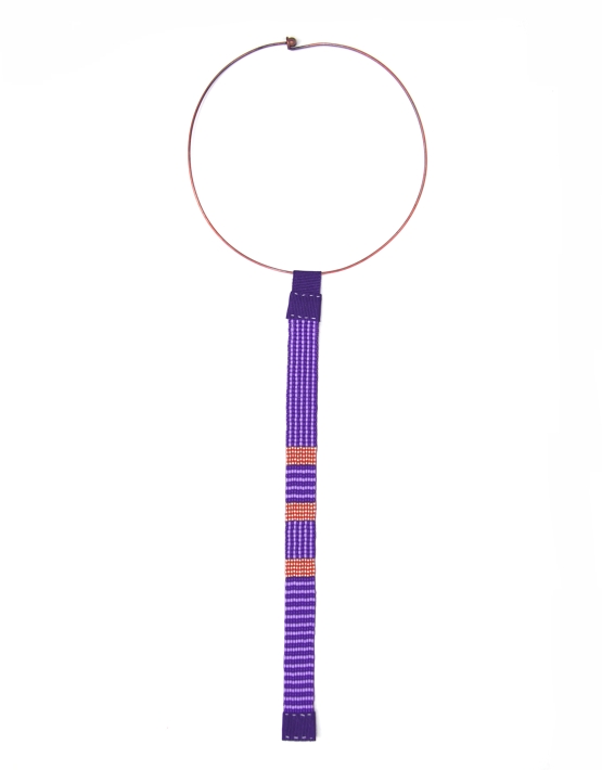 Collana CRAVATTINA VIOLA